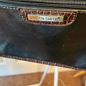 Jaclyn Smith Black Textured Handbag